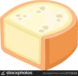 flat illustration icon symbol, sliced mozzarella cheese with a delicious soft texture, creative drawing 
