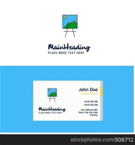 Flat Image Logo and Visiting Card Template. Busienss Concept Logo Design