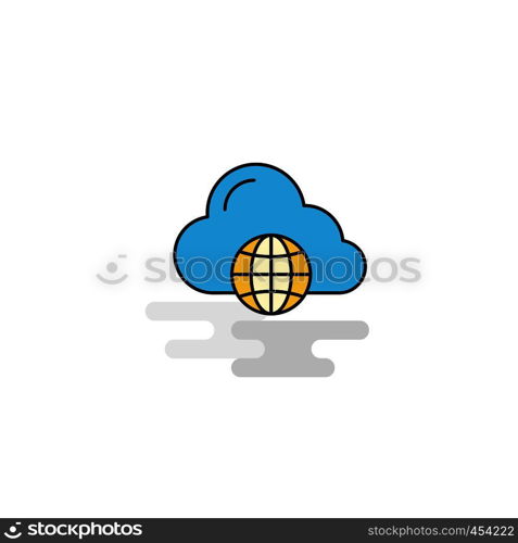 Flat Internet Icon. Vector