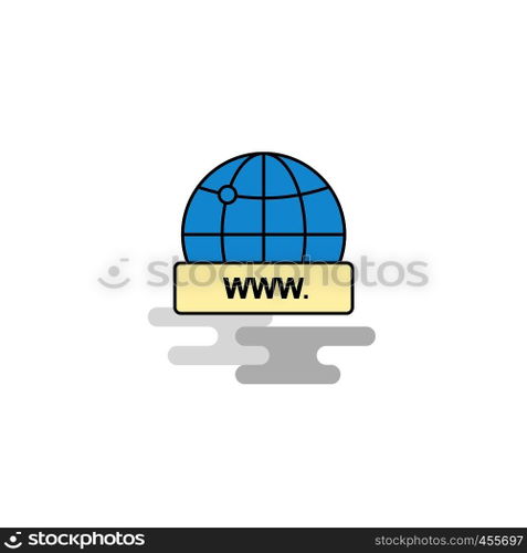 Flat Internet Icon. Vector
