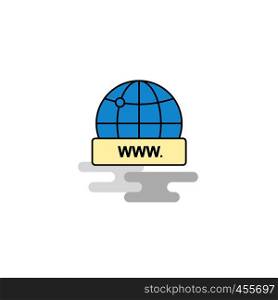 Flat Internet Icon. Vector