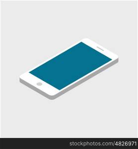 Flat isometric infographic phone. Flat isometric infographic phone for advertising and promotion