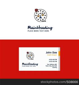 Flat Justice Logo and Visiting Card Template. Busienss Concept Logo Design