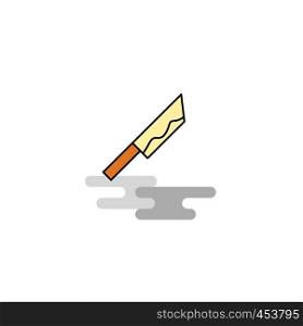 Flat Knife Icon. Vector