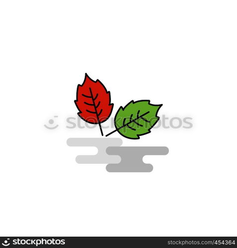Flat Leafs Icon. Vector