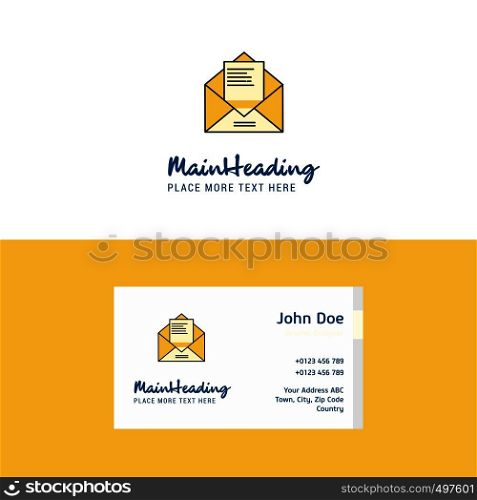 Flat Letter Logo and Visiting Card Template. Busienss Concept Logo Design