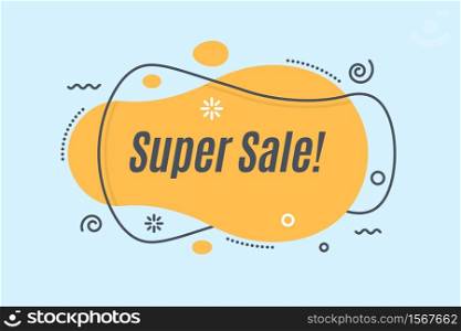 Flat linear promotion banner shape, price tag, sticker, badge. Vector illustration. Flat linear promotion banner shape, price tag, sticker, badge.