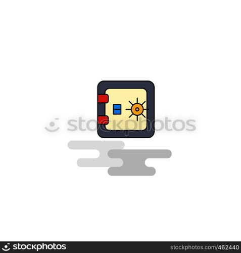 Flat Locker Icon. Vector