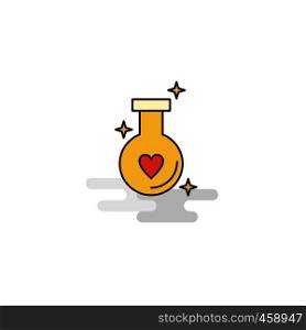 Flat Love drink Icon. Vector