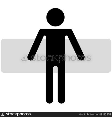 Flat man icon for web design. Business concept. Vector illustration. stock image. EPS 10.. Flat man icon for web design. Business concept. Vector illustration. stock image. 