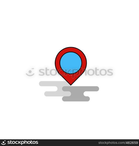 Flat Map navigation Icon. Vector