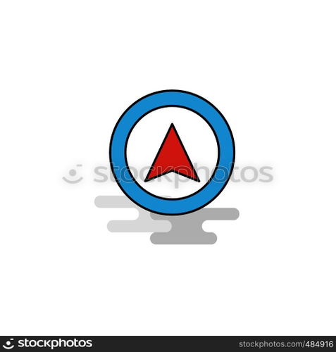 Flat Map pointer Icon. Vector