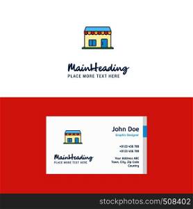 Flat Market Logo and Visiting Card Template. Busienss Concept Logo Design