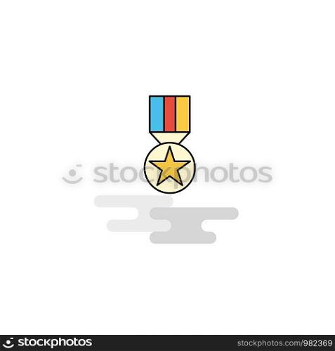 Flat Medal Icon. Vector