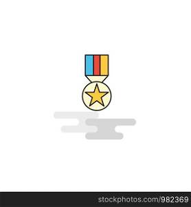 Flat Medal Icon. Vector