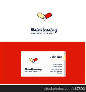 Flat Medicine Logo and Visiting Card Template. Busienss Concept Logo Design