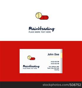 Flat Medicine Logo and Visiting Card Template. Busienss Concept Logo Design