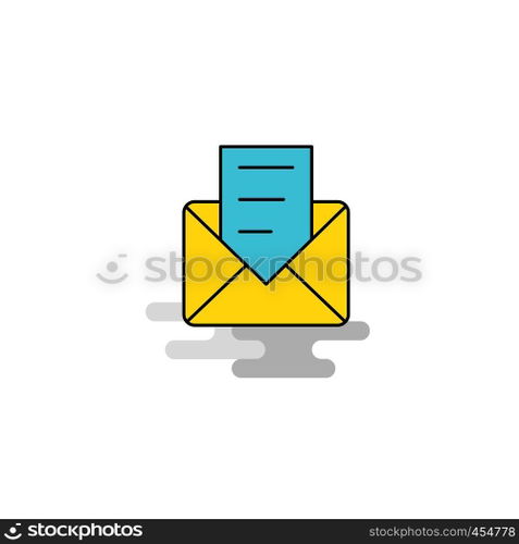 Flat Message Icon. Vector