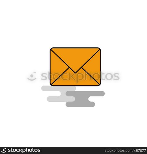 Flat Message Icon. Vector