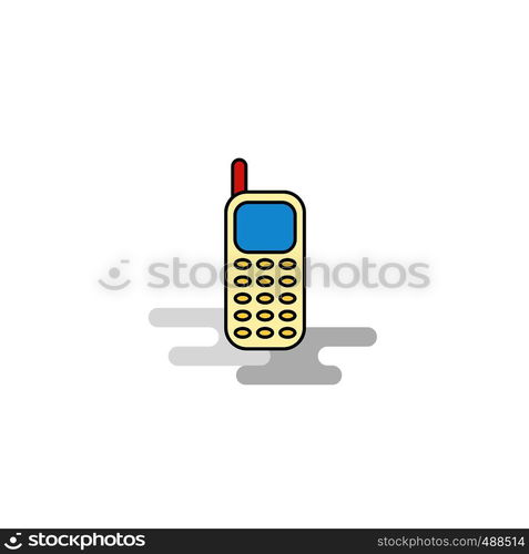 Flat Mobile phone Icon. Vector