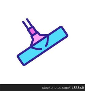 flat mop with telescopic handle icon vector. flat mop with telescopic handle sign. color symbol illustration. flat mop with telescopic handle icon vector outline illustration