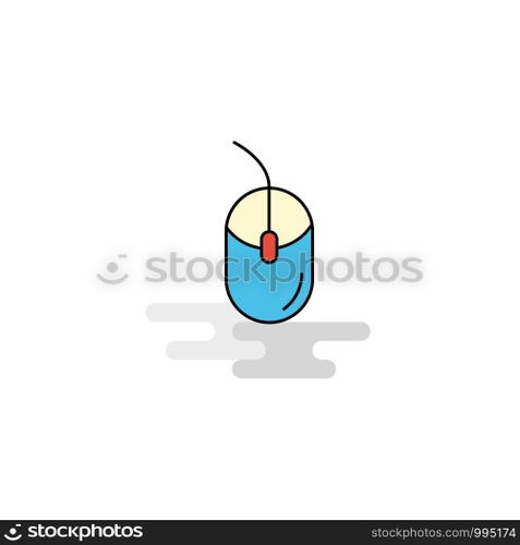 Flat Mouse  Icon. Vector