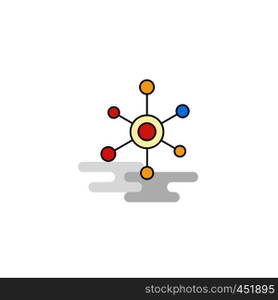 Flat Network Icon. Vector