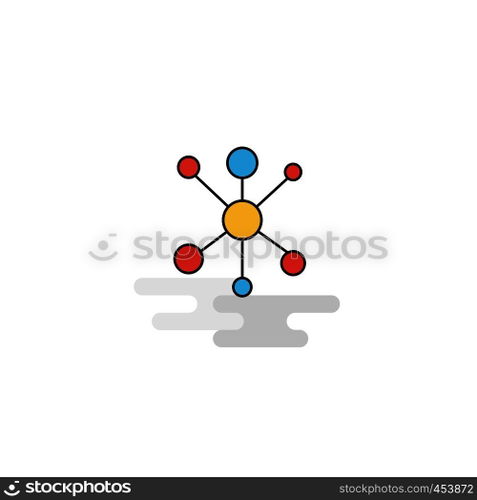 Flat Network Icon. Vector
