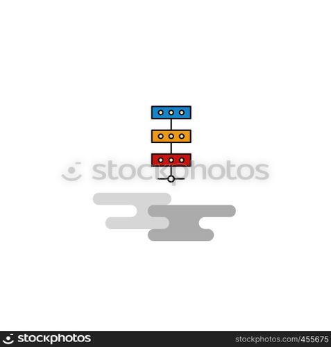 Flat Network Icon. Vector