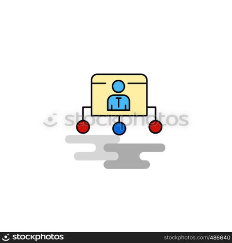 Flat Network Icon. Vector