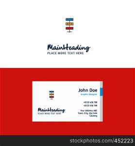 Flat Network Logo and Visiting Card Template. Busienss Concept Logo Design