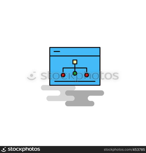 Flat Networking Icon. Vector