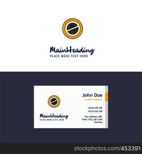 Flat No U turn road sign Logo and Visiting Card Template. Busienss Concept Logo Design