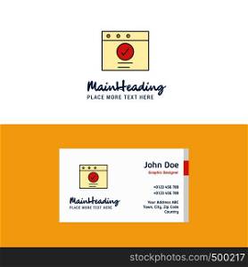 Flat Ok Logo and Visiting Card Template. Busienss Concept Logo Design