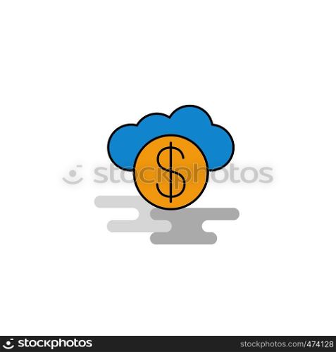 Flat Online banking Icon. Vector