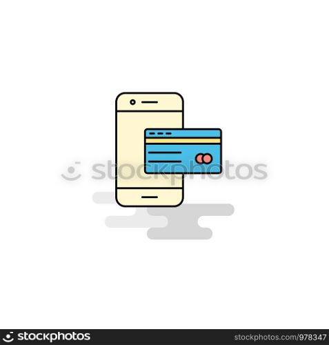 Flat Online banking Icon. Vector