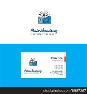 Flat Pants shower Logo and Visiting Card Template. Busienss Concept Logo Design