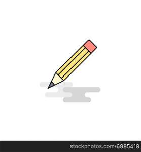 Flat Pencil Icon. Vector
