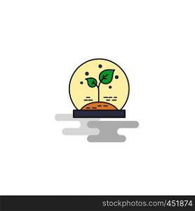 Flat Plant Icon. Vector