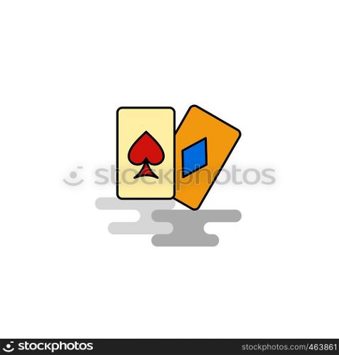Flat Poker Icon. Vector