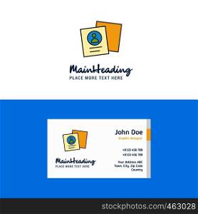 Flat Profile Logo and Visiting Card Template. Busienss Concept Logo Design