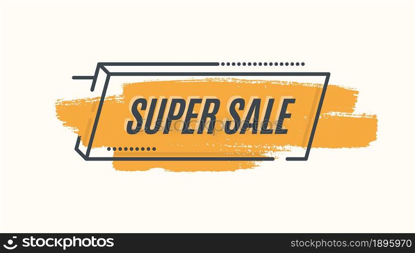 Flat promotion original banner, sales background, price tag. Vector illustration. Flat promotion original banner, sales background, price tag.