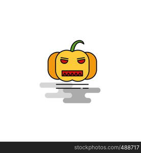 Flat Pumpkin Icon. Vector