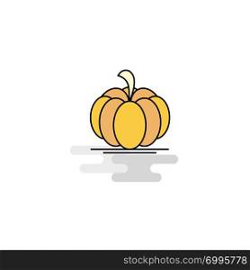 Flat Pumpkin Icon. Vector