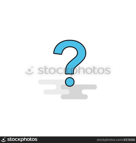 Flat Question mark Icon. Vector