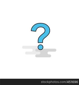 Flat Question mark Icon. Vector