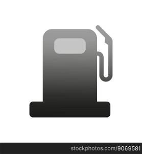 Flat refueling icon. Fossil car refueling petrol gas station. Vector illustration. EPS 10.. Flat refueling icon. Fossil car refueling petrol gas station. Vector illustration.
