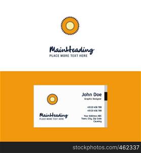 Flat Saw Logo and Visiting Card Template. Busienss Concept Logo Design