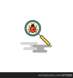 Flat Search bug Icon. Vector