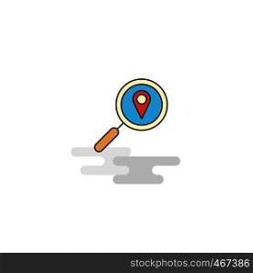 Flat Search location Icon. Vector